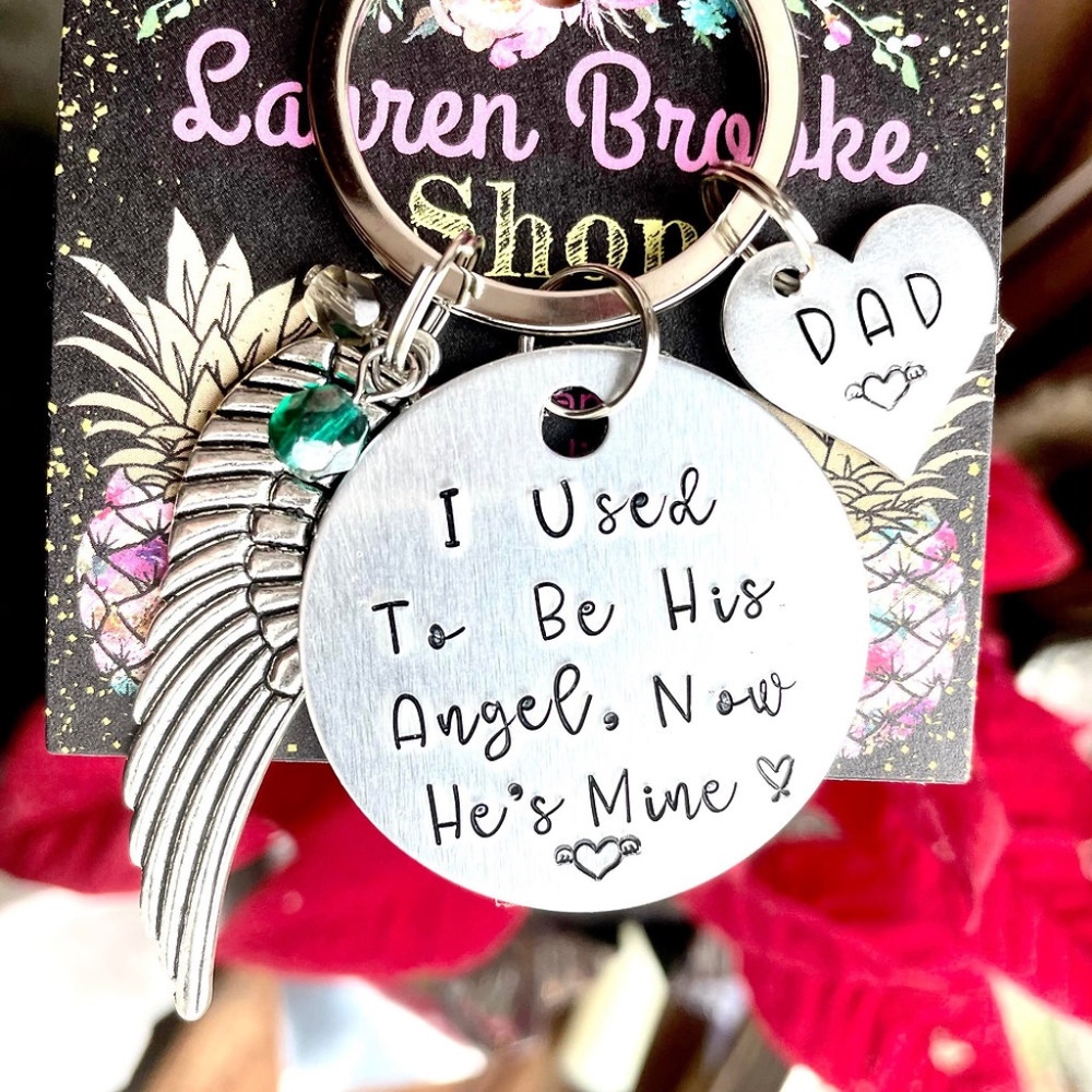 I used to be his Angel, Now He's Mine - Memorial Gifts - Dad Memorial